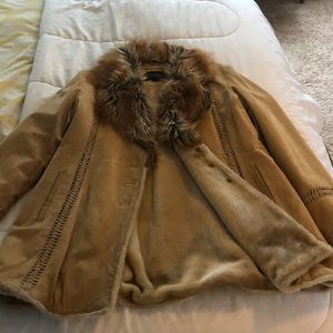 OUTBROOK tan suede Jacket